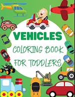 Vehicles Coloring Book For Toddler