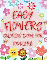 Easy Flowers Coloring Book For Toddlers