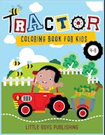 Tractor coloring book for kids 4-8