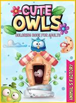 Cute Owls Coloring book for adults