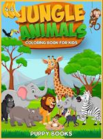 Jungle Animals Coloring book for kids 4-8