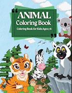 Coloring Book For Kids Ages 3-8 | Animal Coloring Book