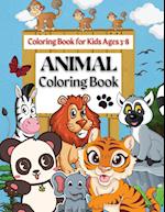 Animal Coloring Book | Coloring Book for Kids Ages 3-8