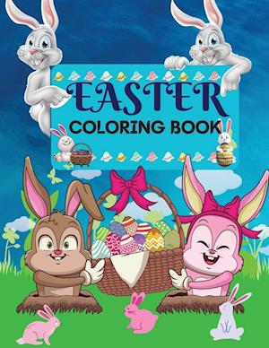 Easter Coloring Book  50 amazing Designs for Kids in Large Print