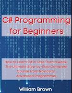 C# Programming for Beginners