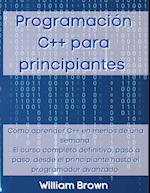 Programación C++ para principiantes