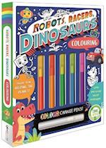 Robots, Racers, Dinosaurs Colouring