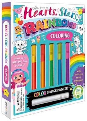 Hearts, Stars, Rainbows Coloring Set