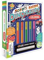 Robots, Racers, Dinosaurs Coloring Set