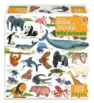 Usborne Book and Jigsaw Wild Animals