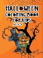 Halloween coloring book for kids ages 4 - 8