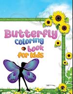 Butterfly coloring book for kids