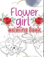Flower girl coloring book