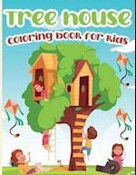 Tree House Coloring Book for Kids