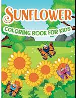 Sunflower Coloring Book for Kids