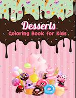 Dessert Coloring Book for Kids
