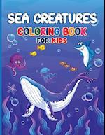 Sea Creatures Coloring Book for Kids 