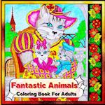 Fantastic Animals Coloring Book for Adults 