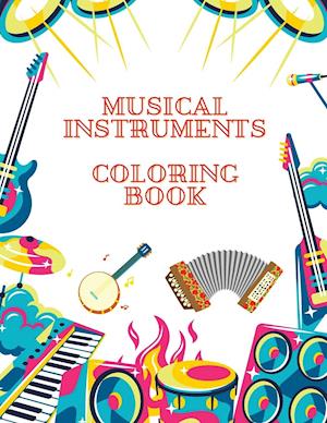 Musical Instruments Coloring Book