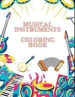 Musical Instruments Coloring Book