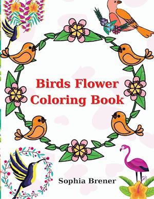 Birds Flower Coloring Book