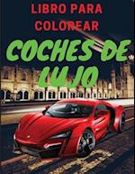 Libro de lujo para colorear de coches