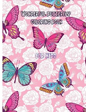 Wonderful butterfly coloring book for kids