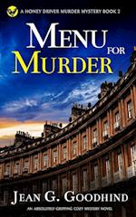 MENU FOR MURDER an absolutely gripping cozy mystery novel 