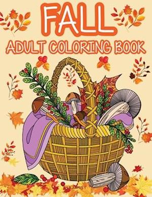 Fall adult coloring book