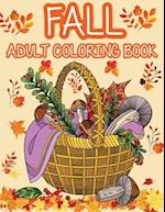 Fall adult coloring book