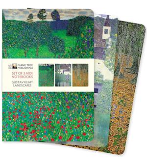 Gustav Klimt: Landscapes Set of 3 Midi Notebooks