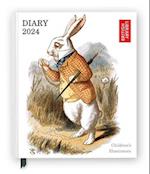 British Library: Children's Illustrators 2024 Desk Diary - Week to View, Illustrated on every page