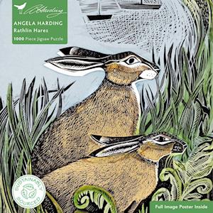 Adult Sustainable Jigsaw Puzzle Angela Harding: Rathlin Hares: 1000-Pieces. Ethical, Sustainable, Earth-Friendly