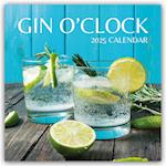 Gin O'Clock 2025 Square Wall Calendar