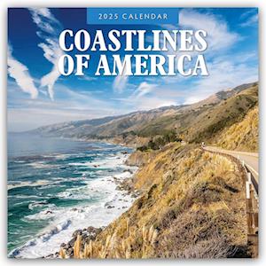 Coastlines of Amerika - Amerikanische Küsten 2025 - 16-Monatskalender