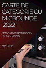 CARTE DE CATEGORIE CU  MICROUNDE 2022