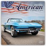 American Classic Cars Calendar 2025 Square Car Wall Calendar - 16 Month