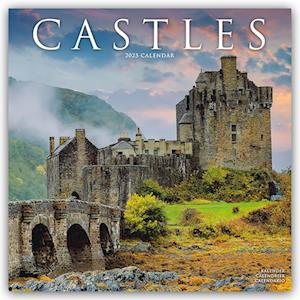 Castles Calendar 2025 Square Scenic Wall Calendar - 16 Month