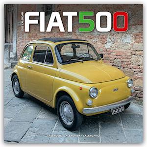 Fiat 500 Calendar 2025 Square Car Wall Calendar - 16 Month