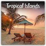 Tropical Islands Calendar 2025 Square Travel Wall Calendar - 16 Month