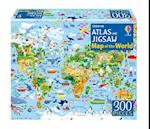 Atlas and Jigsaw Map of the World