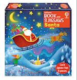 Usborne Book and 3 Jigsaws: Santa