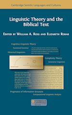 Linguistic Theory and the Biblical Text 