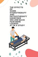 The effects of some hydrotherapy and physiotherapy exercises on low back pain were looked at in a study