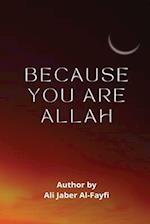 BECAUSE YOU ARE Allah
