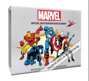 Marvel Desk Block Calendar 2025