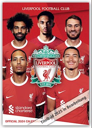 Official Liverpool FC A3 Calendar 2025