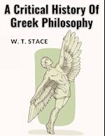 A Critical History Of Greek Philosophy 