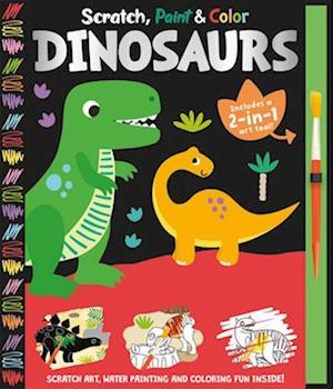 Scratch, Paint & Color Dinosaurs