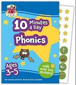 10 Minutes a Day Phonics for Ages 3-5 (with reward stickers)